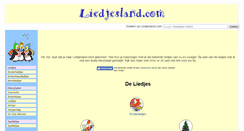Desktop Screenshot of liedjesland.com