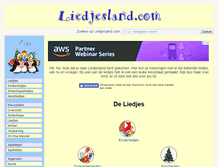 Tablet Screenshot of liedjesland.com